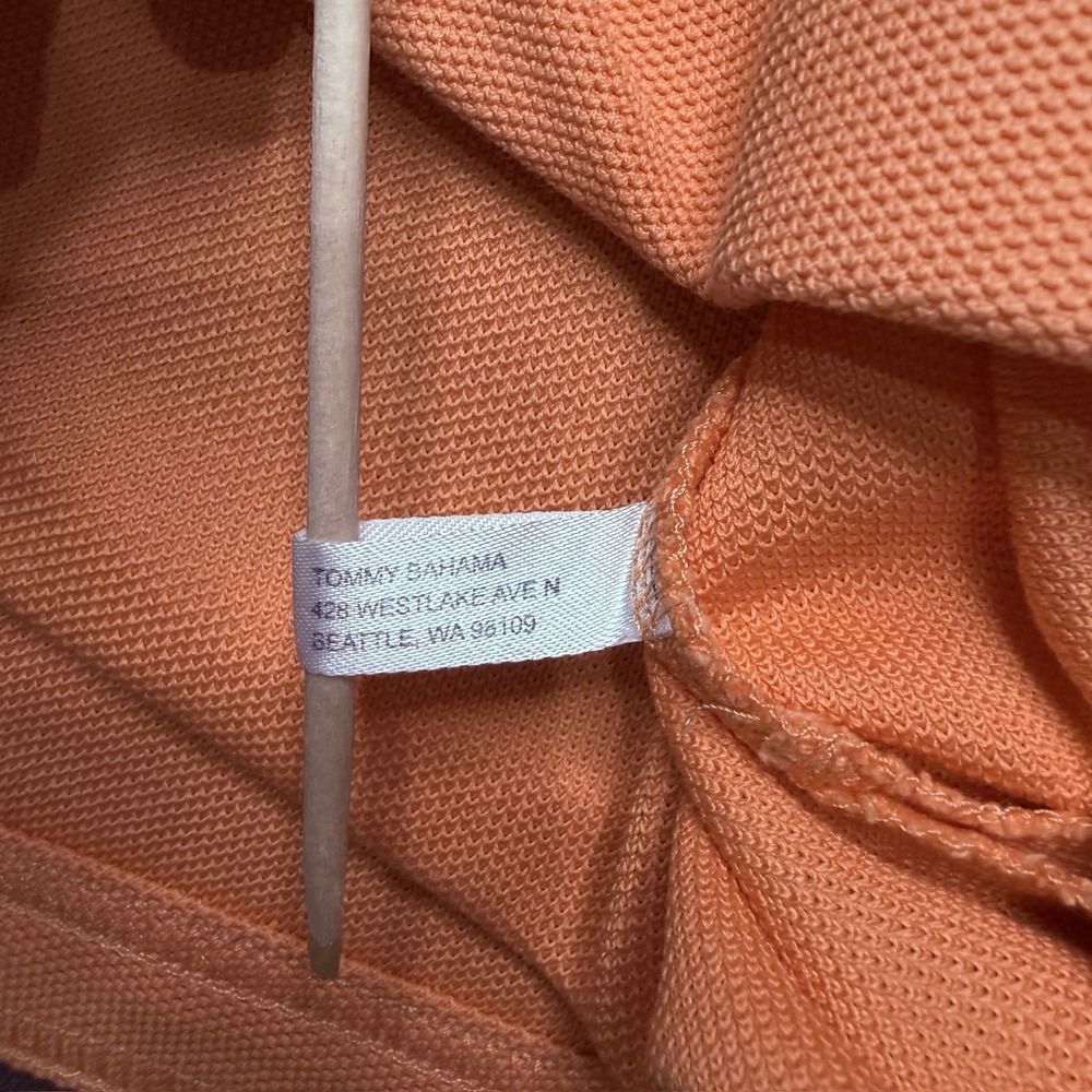 Tommy Bahama Polo Shirt Mens XXL Orange Short Sleeve Supima Cotton Golf - Picture 9 of 10